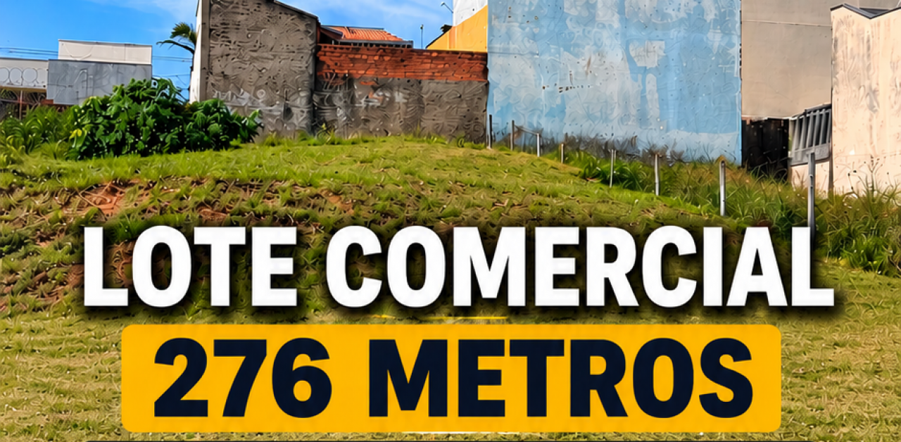 Lote comercial de 276 m² em avenida principal colinas– cerquilho/sp